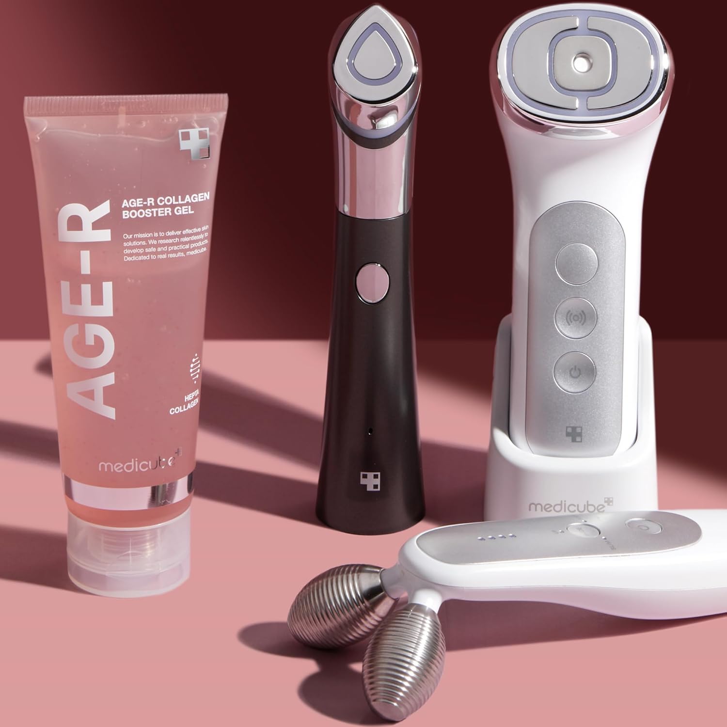Medicube Age-R Collagen Booster Gel Serum for Skin Care Devices - Filled With Collagen Radiance Capsules - Visible Skin Elasticity and Moisturizing Care - Hypoallergenic Korean Skin Care